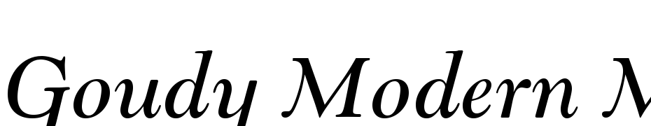 Goudy Modern MT Std Italic Yazı tipi ücretsiz indir